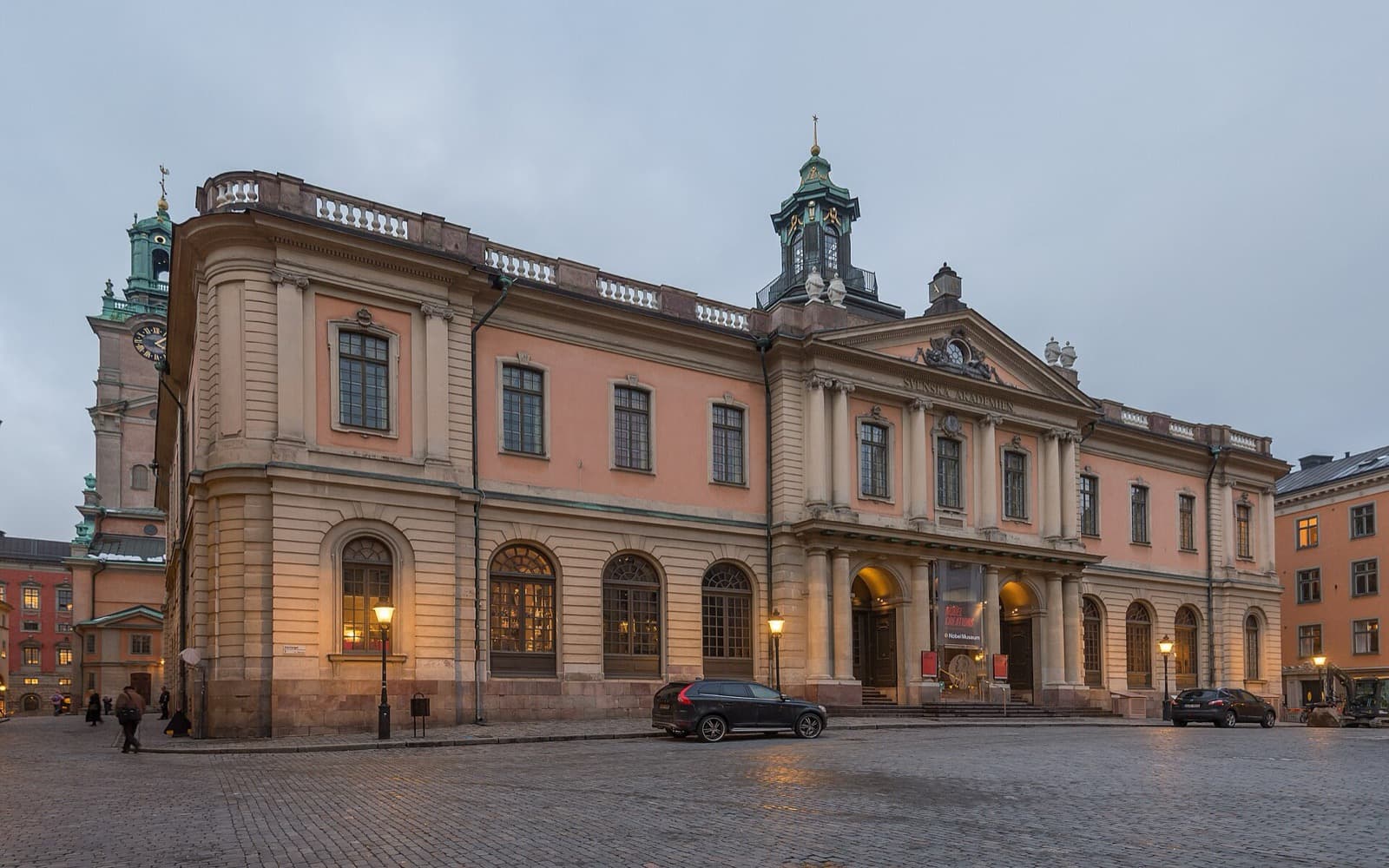 La Bourse de Stockholm, siège de l’Académie suédoise qui décerne le prix Nobel de littérature